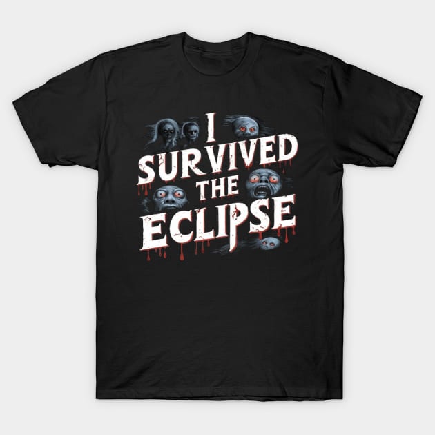 I Survived The Eclipse Funny Eclipse 2024 shirt -Eclipse Tee T-Shirt by ARTA-ARTS-DESIGNS